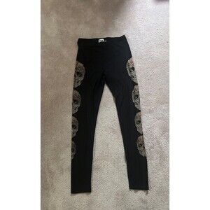 VOCAL Rhinestone “Skull” Black Leggings, NWT